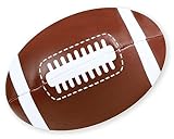LENA 6183 15 cm, Rugby Spiel, American Football zum Werfen und Fangen üben, Sportball In-& Outdoor, Rugbyball für Kinder ab 12 Monate, Ball in Braun und Weiß