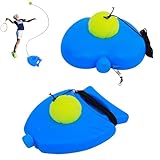 mengger Tennistrainer, 2Pcs Tennistrainer Gummiband Tennisball Trainer Tennis Baseboard mit Schnur Tennis Trainer Training Tool Training Übungsbälle für Solotraining Erwachsener Anfänger Erwachsene