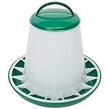 Geflügel-Futterautomat 3kg Hühnertrog, Futtertrog, Küken-Futtertrog, Wachtel-Futtertrog mit Deckel und Aufhängung