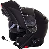 Viper RS-V171 BL+ 3.0 Bluetooth Klapphelm - Matt Schwarz - Schwarz - M