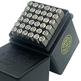 IRON HODL Schlagbuchstaben Schlagzahlen 36tlg. - 4mm Härtegrad HRC60 - Für Metall, Leder, Ton - 4mm Buchstabenstempel Stempelset Buchstaben Stempel Buchstaben Set Schlagzahlen 4mm