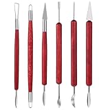 Aeaocvo 6 Stück Ton Werkzeug, Töpferwerkzeug Set, Skulptur Modellierwerkzeug, Pottery Clay Tools Kit, Doppelseitige Keramik Werkzeuge für Anfänger Amateure oder Profis