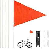 150/185cm Fahrradfahne,Sicherheitswimpel,Fahrrad Wimpel,Fahrradwimpel Verstellbare,Fahrrad fähnchen,Verstellbare Kinderfahrradfahne,Roller Fahrrad Wimpel Fahne,Street Buddy Fahne