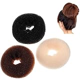 Eastbon DIY Haarschaum Ringformer Snap,Donut Duttkissen Donut Hair Bun Maker​Set,Duttkissen Haarknoten Knotenrolle Haarschmuck