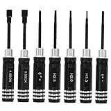 Uonlytech Schraubendreher schraubenausdreher set schraubenzieher set schrauber set RC Fahrzeug Reparaturwerkzeug Bausatz Werkzeugsatz zur Reparatur von RC-Modellen werkzeugtasche Black