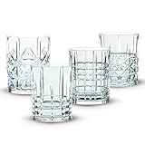 Nachtmann 4-teiliges Gläser Set, 345 ml, Highland, 95906, Trinkgläser aus Kristallglas, Tumbler spülmaschinenfest