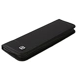 MagiDeal Krawattenetuis Krawattentasche mit Reißverschluss für Herren auf der Reise, aus Nylon - Schwarz