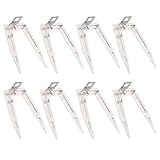 SEWACC Edelstahl Hähnchengabel 8 Stück Rotierende Fleischgabeln für Backofen und Grill Zubehör