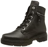 Rieker Damen Schnürstiefeletten Y4510, Frauen Stiefeletten,Stiefel,Bootee,Booties,halbstiefel,Kurzstiefel,schwarz (01),39 EU / 6 UK