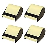 4er Pack Haftnotiz-Abroller Breite: 60 mm Gelb, 4 Abroller mit ca. 10 m Klebezettel Haftnotizblöcke Notizblöcke