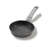STONELINE Gourmundo Bratpfanne, 14 cm, antihaftbeschichtete Pfanne mit echten Steinpartikeln, alle Herdarten inkl. Induktion, fettfreies Braten