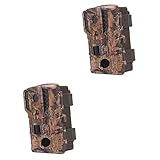 Supvox 2 Stück 20 Jagd-Camcorder außenkameras ausenkamera outdoorkameras Wildkamera mit Bewegungsmelder Kamerarecorder Offroad-Kamera Outdoor-Kamera Jagdkamera Wildkamera für draußen