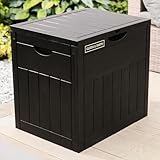 Olsen & Smith - Gartenbox 126L | Wasserdicht & Wetterfest | Abschließbare Aufbewahrungsbox aus Kunststoff | Robust, Pflegeleicht & Platzsparend