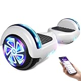 Hoverboard Overboard Hover Borad mit LED/Bluetooth, 16,5 cm (6,5 Zoll), Geschenk für Kinder