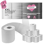 ROOSA® Toilettenpapier 24er Pack | supersoft rosa | 3lagig 130 Blatt | Tiktok Star Beat Mörker | Klopapierkönig (24x weiß)
