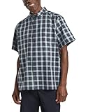 Jack Wolfskin Herren Planalto Shirt Hemd, Check Dark Navy, L EU