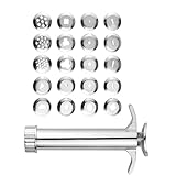 LUCKGONI Clay Extruder mit 20 Spitzen Zuckerpasten Extruder Schlamm Extruder Skulptur Werkzeug Kuchen Dekorieren Werkzeug Set