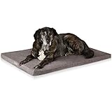 ONVAYA® Hundekissen orthopädisch aus Memory Foam | 95 Grad waschbar | grau | Größe S-XXL | Hundebett | Hundematratze | Hundematte | Liegekissen (L (89 x 60 x 5 cm))