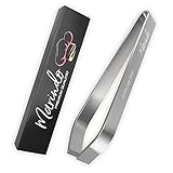 Marindo Profi Grätenzange (gerade 11cm) | Grätenzange für Fisch | Grätenpinzette | Fischgrätenzange | Fischgrätenpinzette | spülmaschinenfest | rostfreier Edelstahl