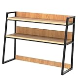 2-stufig Schreibtisch Organizer - Computer-Schreibtisch-Bücherregal, Organizer Tischregal, Verstellbares Schreibtisch-Bücherregal, Desktop Organizer, Bücherregal Für Computer-Desktop(75X32X90cm)
