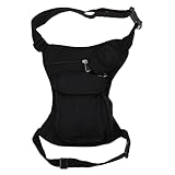 Milisten Sport Bauchtasche Hüfttasche für Damen Gürteltasche Damen Reise Gürteltasche Damen-Hüfttasche Outdoor Bauchtasche wandertasche Wander-Oberschenkeltasche Beintaschen Segeltuch Black