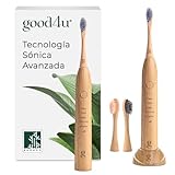 Good4u® Elektrische Schallzahnbürste mit magnetischem Levitationsmotor, 45 K Vibrationen pro Minute, kabelloses Laden, 5 Modi, wasserdicht IPX7 (Bamboo)