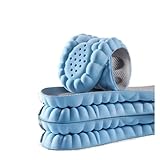 4D-Massage-Einlegesohlen, superweiche Sportschuh-Einlegesohle für Füße, Laufkörbe, Schuhsohle, Fußgewölbeunterstützung, orthopädische Einlagen, Unisex, Grau, 39–40 (250 mm)