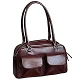 GETBSTOOP Hobo-Taschen for Damen, Bowling-Tasche, modische Tragetasche, Umhängetasche mit Reißverschluss, leichte Umhängetasche, Leder-Tragetasche, lässige Geldbörse, Retro-Umhängetasche