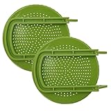 Sprossendeckel, 2 Stück Wiederverwendbare Drainage mit Ständer, Sprout Growing Kit Sieb Deckel, Einfach zu bedienen Hydroponic Keimwerkzeug Kultivierung Home Indoor Balkon Bohnen Alfalfa Zubehör zum