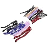 VICASKY 10 Paare Puppenstrümpfe mit Spitze Lange Strumpfhosen für American Dolls Präzise Passform Erweiterte Beinabdeckung Leicht Wechselbar für Kreatives Puppenspiel