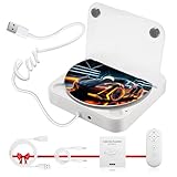 Auto CD Player Laufwerk mit USB-Anschluss - Extern Universal CD Player für Auto PKW LKW, Extra USB-Verlängerungskabel, Externes CD Laufwerk für Laptop, PC, Fernseher, kompatibel mit Android Autoradio