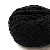 nts Nähtechnik 50m Baumwollkordel mit Kern 6mm breit (schwarz)