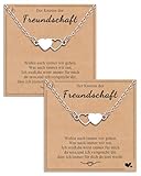 SUNSH 2 Beste Freundin Halsketten,Schwester Halsketten,Damen/Mädchen Ketten,Freundschaft Freund Geschenke,Geschenke für Beste Freundin Schwestern,Geburtstag/Weihnachten/Halloween
