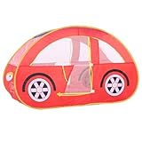 Anneome Spielzelt Rot Faltbar Indoor Zelt für Spielhaus mit Mesh Fenster und Ozean Ball Pool Leicht Aufstellbares Strapazierfähiges Zelt für Jahren