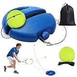 Tennis-Trainer Set, Trainer Baseboard mit 2 Tennisbällen, Tragbare Tennisausrüstung, Tennisball Praxis Trainer Tennis mit String, Tennistrainer Set für Draußen, Garten, Park, für Kinder & Erwachsene