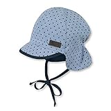Sterntaler Baby - Jungen Pet met nekbescherming Sonnenhut, Blau (Himmel 325), 51 EU