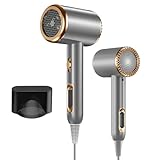 Anluomania Haartrockner Ionen 2000W, Haarföhn Föhn, Negativ Ionen Fön, Hair Dryer mit Schnelle Aufheizung & Konstante Temperatur, Geräuscharm, 3 Temperatureinstellungen, Konzentrator-Düse
