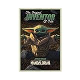 OLFCESPP Star Wars The Mandalorian Poster (1) Leinwandposter Schlafzimmer Dekor Landschaft Büro Zimmer Dekor Geschenk 40 x 60 cm