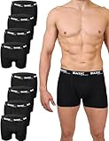 Basic Treasure 8er Pack Unterhosen Männer Schwarz XL, Premium Baumwolle Boxershorts Herren, Herren Unterhosen Boxershorts Männer, Retroshorts Men, Ohne Kratzenden Zettel