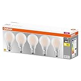 Osram LED Base Classic A Lampe, Sockel: E27, Warm White, 2700 K, 7 W, Ersatz für 60-W-Glühbirne, matt