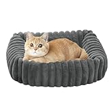 Hundesofa – Hundehütte, waschbar, klein, flauschiges Kissen für Haustiere, für drinnen und draußen, Haus, Auto, Reise, Boden