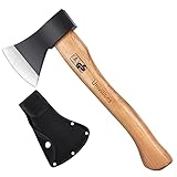 UNIVINLIONS Spaltaxt Handbeil Schwere Axt Beil Universalaxt Forstbeil aus rostfreier Stahl mit Holzgriff Outdoor Axt für Garten Wald Outdoor Aktivitäten