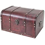 HMF 6406-135 Schatztruhe aus Holz | 35 x 25 x 20 cm | Groß | Portugal