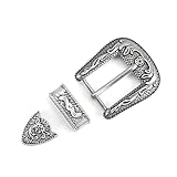 Zenlir Metallgürtelschnalle Set Für Unisex Frauen Männer Retro Gürtelschnalle Kopf Ersatzriemenschnalle Pin Kreatives Geburtstagsgeschenk