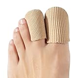 Sumiwish Zehenkappenschutz, 10er-Pack Stoffschutz für geschlossene Zehenoberfläche mit weichem Gelfutter, Zehenschutzkappen verhindern Blasen, Hornhaut und Hühneraugen…