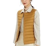 Steppweste Damen, Funktionsweste Vest, Übergangswesten für Golf Reiten, Steppweste(Blue_XXL)