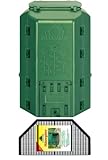 NEUDORFF Thermokomposter mit Bodengitter DuoTherm 530 L rattensicherer Komposter für Küchenabfälle - Wetterfeste und UV-beständige Komposttonne mit Recycling Kunststoff