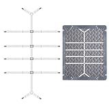 LUXECOVE Verstellbarer Bettlakenspanner mit 12 festen Metallklammern, bettlaken spanngurte, matratzenspanner, praktisch und bequem, geeignet für Anti-Falten-Bettlaken, Matratzen