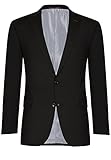 CARL GROSS Herren Anzug-Sakko TR-Shane SS, Schwarz (Schwarz 90), 46