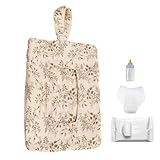 Windeltasche | Tragbare Kinderwagen-Reinigungstasche, Organizer, wiederverwendbar, Reißverschluss, strapazierfähiger Stoff, leicht zugängliches Design | Wiege für Carroz